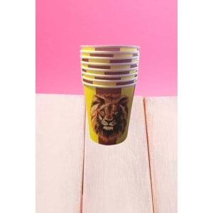 KARTON BARDAK - ASLAN - 8 OZ - 8 Lİ