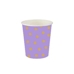 KARTON BARDAK - PASTEL DÜŞLER LİLA - 8 OZ - 8Lİ