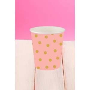 KARTON BARDAK - PASTEL DÜŞLER SOMON - 8 OZ - 8Lİ