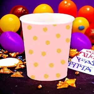KARTON BARDAK - PASTEL DÜŞLER SOMON - 8 OZ - 8Lİ