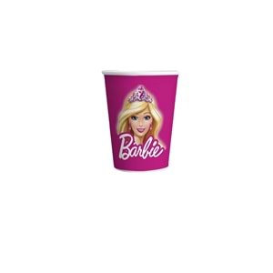 BARBİE TEMALI KARTON BARDAK - BARBIE - 8 OZ