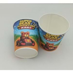 KARTON BARDAK - SÜPER AYI - 8 OZ