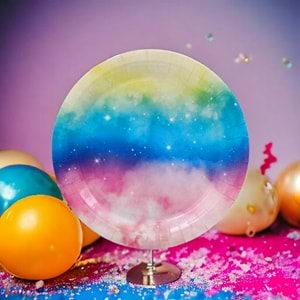KARTON TABAK 8Lİ - RAINBOW - 23 CM