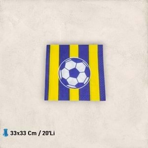 KAĞIT PEÇETE 33x33 CM - SARI LACİVERT - 20 Lİ