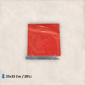 KAĞIT PEÇETE 33x33 CM - KIRMIZI - 20 Lİ