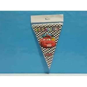 ÜÇGEN FLAMA 10 YAPRAK - CARS - 17X23 CM