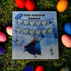 İYİ Kİ DOĞDUN BANNER - FROZEN - 15X17 CM