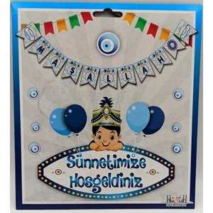 İYİ Kİ DOĞDUN BANNER - MAŞALLAH - 15X17 CM