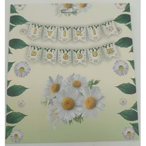 İYİ Kİ DOĞDUN BANNER - PAPATYA - 15X17 CM