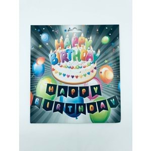 BANNER - HAPPY BİRTHDAY SİYAH RENKLİ