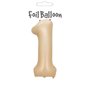 FOLYO BALON - 34inç (86cm) - 1 - KARAMEL