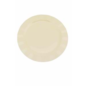 PLASTİK TABAK - 25 Lİ KREM - 22 CM