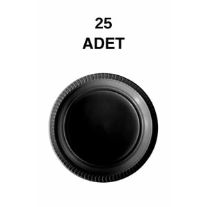 PLASTİK TABAK - 25 Lİ - SİYAH