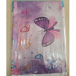 PLASTİK MASA ÖRTÜSÜ - BASKILI - KELEBEK - 120X180 CM