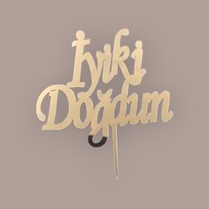 PLEKSİ YAZI - GOLD - İYİ Kİ DOĞDUN - 109