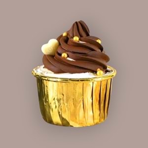 CUPCAKE KABI - METALİK - 24 LÜ - GOLD - 5,5X3,5 CM