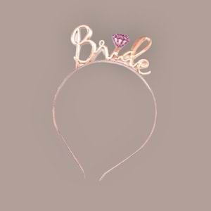 METAL TAÇ - BRİDE - ROSE GOLD