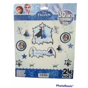 3D TAVAN SÜSÜ - 24 PARÇA - FROZEN