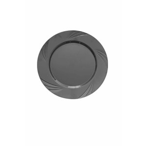 LÜKS PARTİ TABAĞI - GÜMÜŞ - 6LI - 22,5 CM