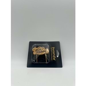 BYCANDLE - MUM - HAPPYBIRTHDAY - GOLD - 4X7 CM