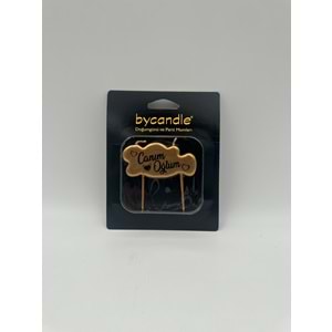 BYCANDLE - MUM - CANIM OĞLUM - GOLD - 4X7 CM