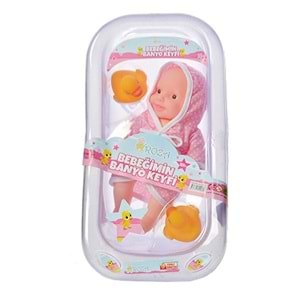 GLOBAL TOYS ROZA KÜVETLİ BEBEK GL100316*70