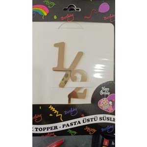 PLEKSİ YAZI - GOLD - 6 AY - YARIM YAŞ