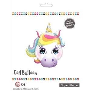 Unicorn Folyo Balon - 78x91cm