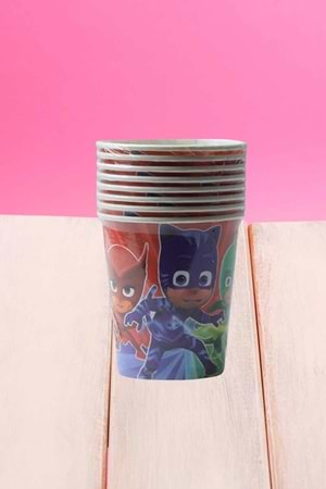 KARTON BARDAK - PJ MASKS - 8 OZ - 8 Lİ