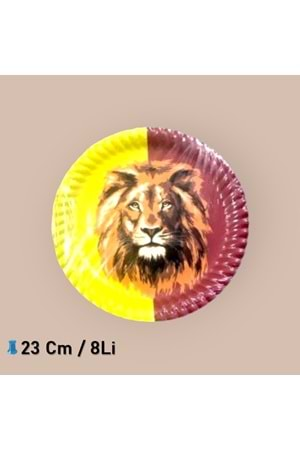 KARTON TABAK - ASLAN - 23 CM - 8 Lİ