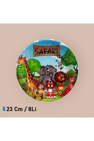 KARTON TABAK - SAFARİ - 23 CM - 8 Lİ