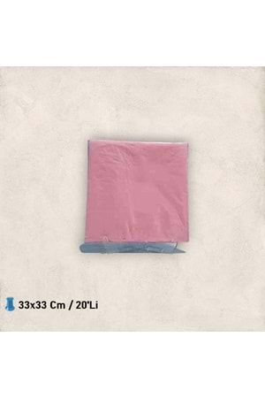 KAĞIT PEÇETE 33x33 CM - PEMBE - 20 Lİ