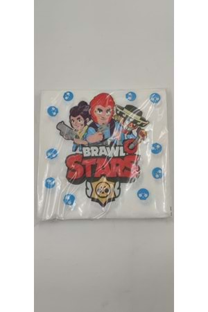 KAĞIT PEÇETE 33x33 CM - 20 Lİ - BRAWL STARS - 33X33 CM