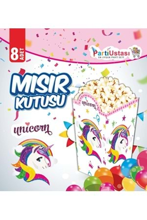 MISIR KUTUSU - UNİCORN - 15X15 CM