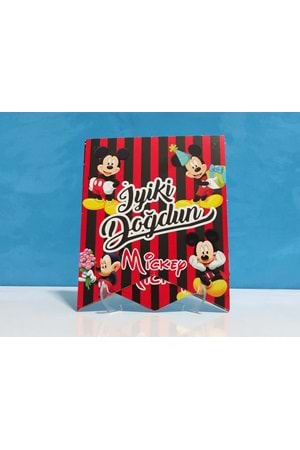 İYİ Kİ DOĞDUN BANNER - MİCKEY MOUSE - 15X17 CM