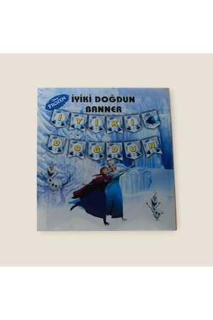 İYİ Kİ DOĞDUN BANNER - FROZEN - 15X17 CM