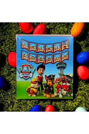 İYİ Kİ DOĞDUN BANNER - PAW PATROL - 15X17 CM