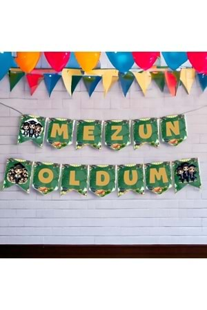 BANNER - MEZUN OLDUM - 15X17 CM