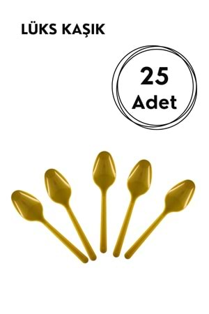 LÜKS KAŞIK - 25Lİ - GOLD - STD