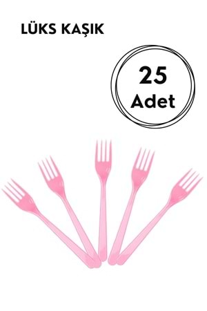 LÜKS ÇATAL - 25Lİ - PEMBE