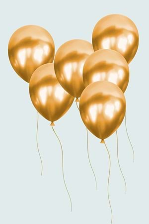 METALİK BALON - GOLD - 12 - 100 LÜ