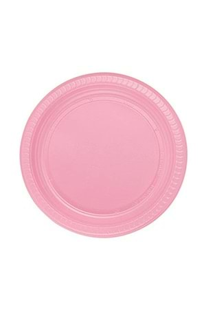 PLASTİK TABAK - 25 Lİ PEMBE - 22 CM