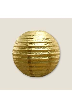 KAĞIT FENER - 30 CM - GOLD - 30 CM