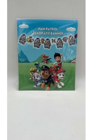 BANNER - DEKOR - PAW PATROL - 15X17 CM