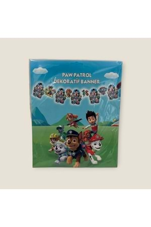 BANNER - DEKOR - PAW PATROL - 15X17 CM