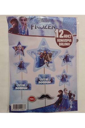 KONUŞMA BALONU - FROZEN - 12'Lİ