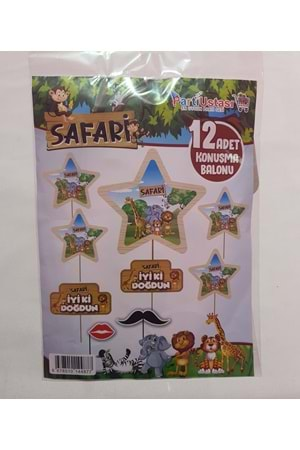 KONUŞMA BALONU - SAFARİ - 12'Lİ