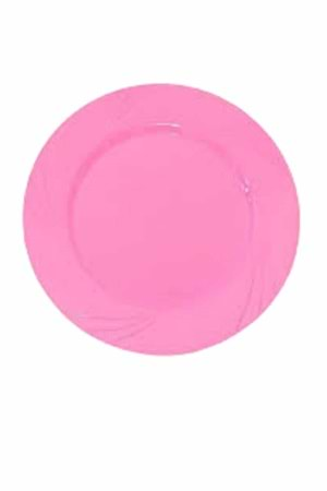 LÜKS PARTİ TABAĞI - PEMBE - 6LI - 22,5 CM