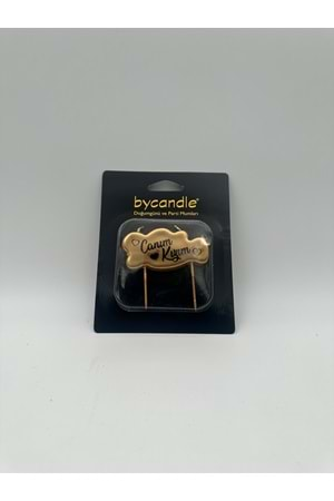 BYCANDLE - MUM - CANIM KIZIM - GOLD - 4X7 CM