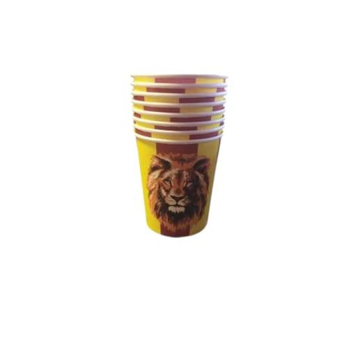 KARTON BARDAK - ASLAN - 8 OZ - 8 Lİ
